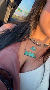 Large bar necklace