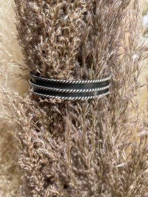 Silver roper cuff