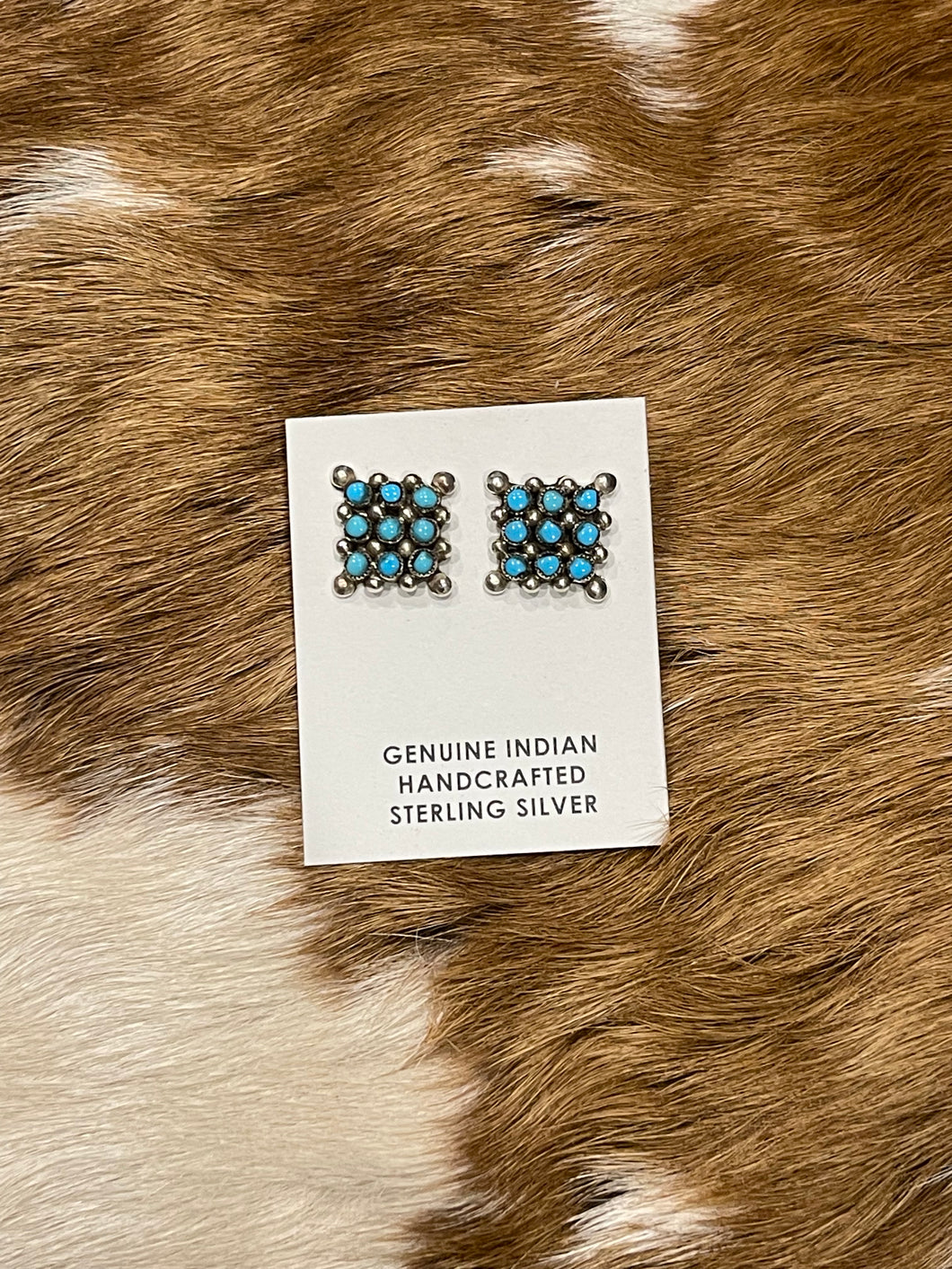 Zuni square studs