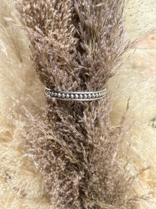 4mm silver ball cuff