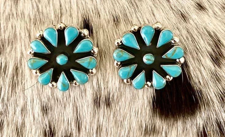 1 inch cluster earrings